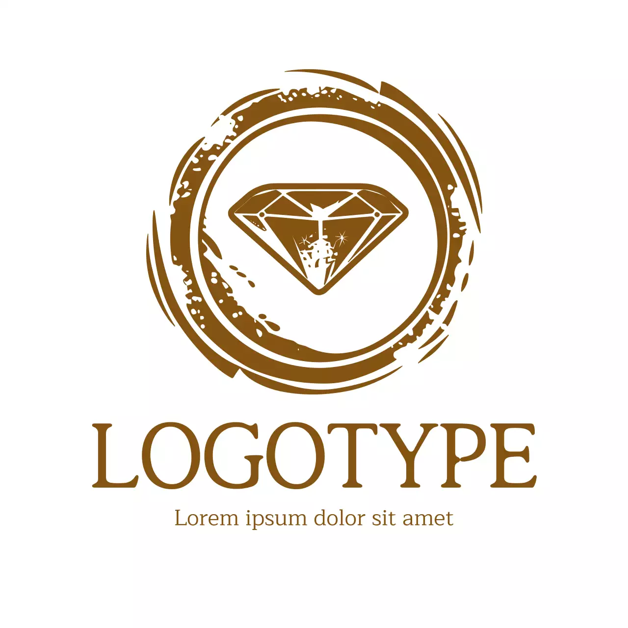 Brown Elegant Design Logo