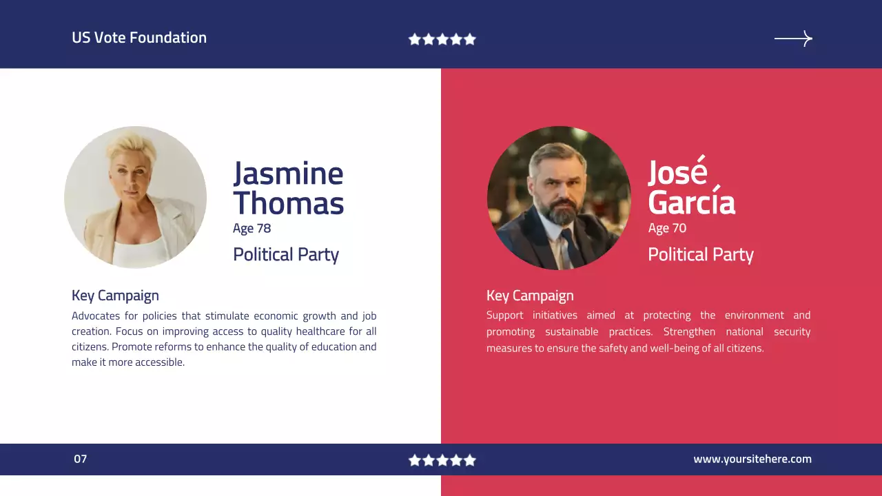 Blue Modern Voter Registration Guide Presentation