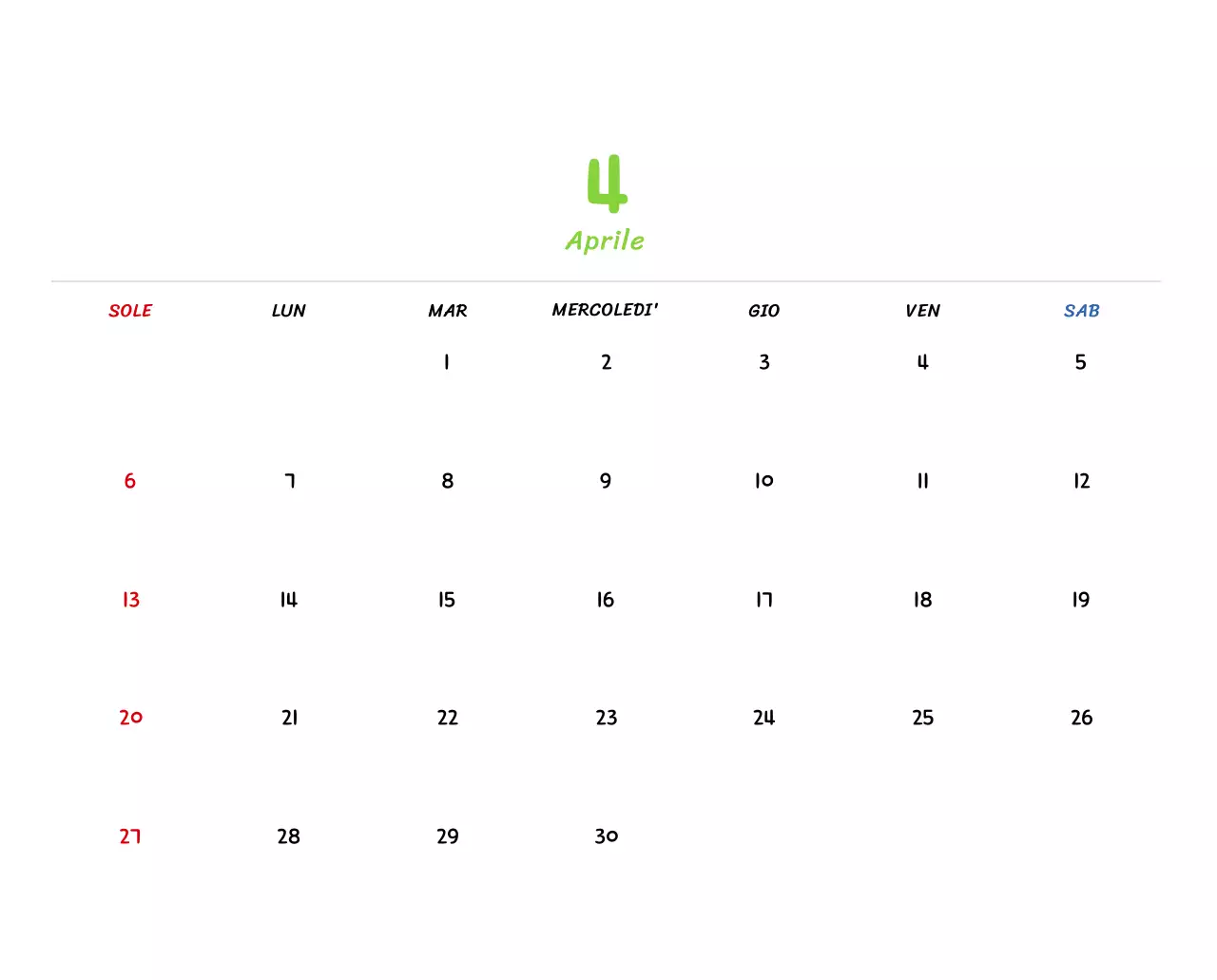 Calendario di Capodanno con simpatiche illustrazioni