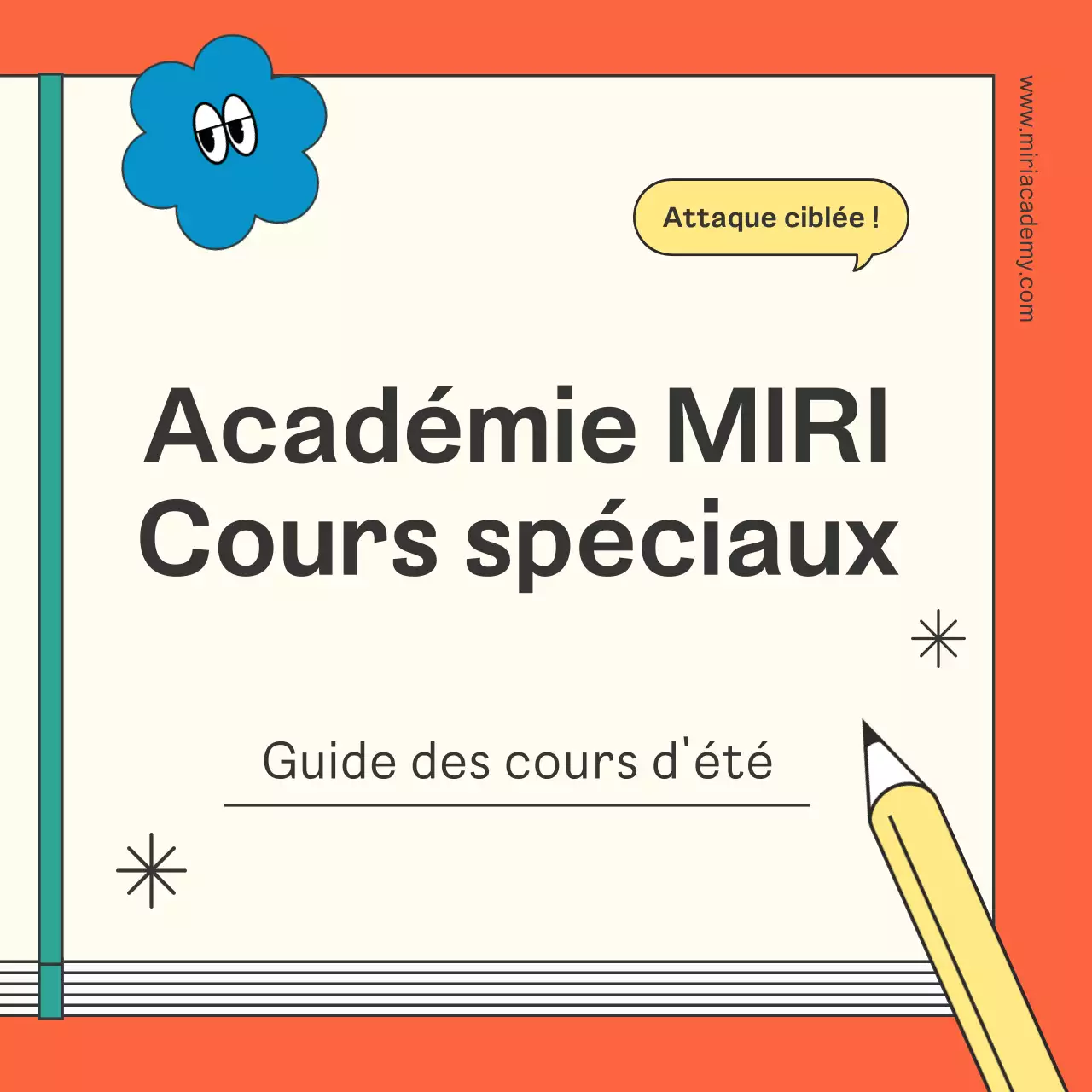 Promouvoir une conférence sur l'école orange kitsch