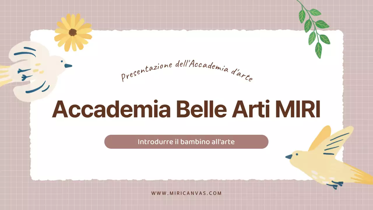 Un accogliente prospetto di scuola d'arte in beige e marrone