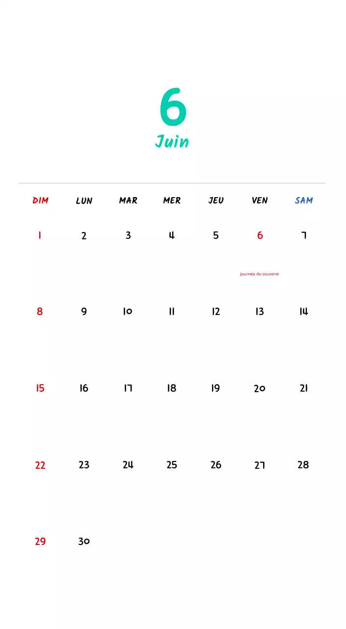 Calendrier du Nouvel An avec de jolies illustrations