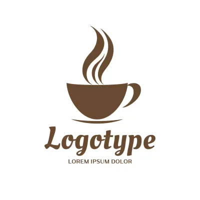 Brown Simple Coffee Logo