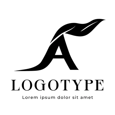 Black Minimal Design Logo