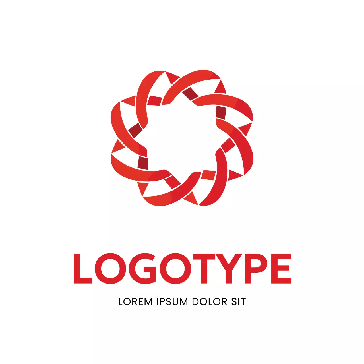 Red Minimal Design Logo