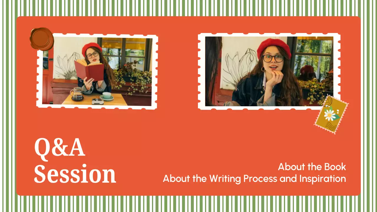 Orange Vintage Book Event Presentation