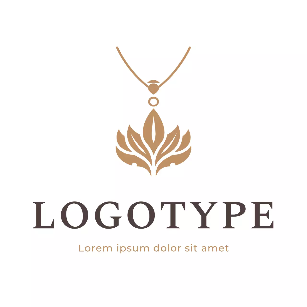Beige Elegant Design Logo