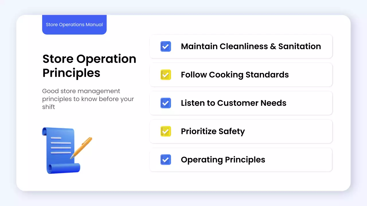 Blue Modern Store Guide Presentation