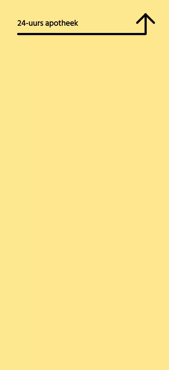 Nette, gele, 24-uurs apotheekgids