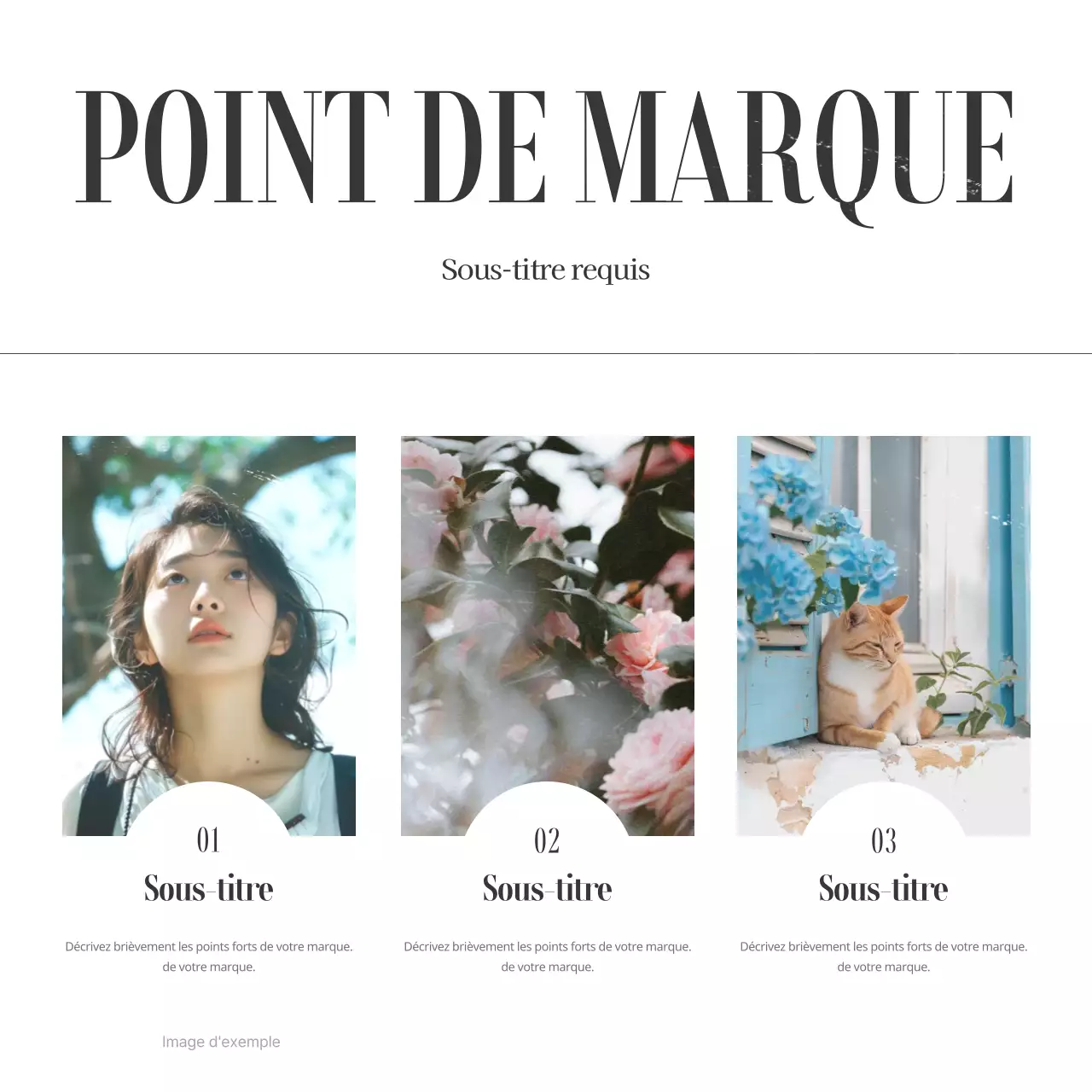 Un post de marque sur les médias sociaux sur le thème de l'été vert et vintage