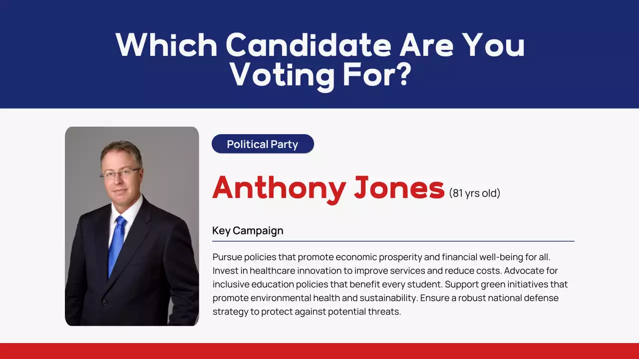 Red Traditional Voter Registration Announcement Presentation