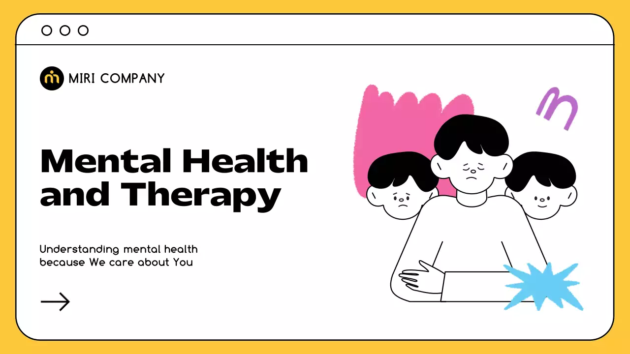 Yellow Simple Mental Health Promotion Presentation