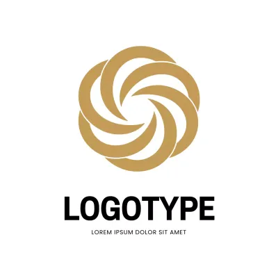 Gold Minimal Design Logo