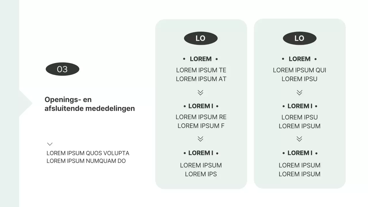 Eenvoudige winkelhandleiding in wit en Mint Training Resources