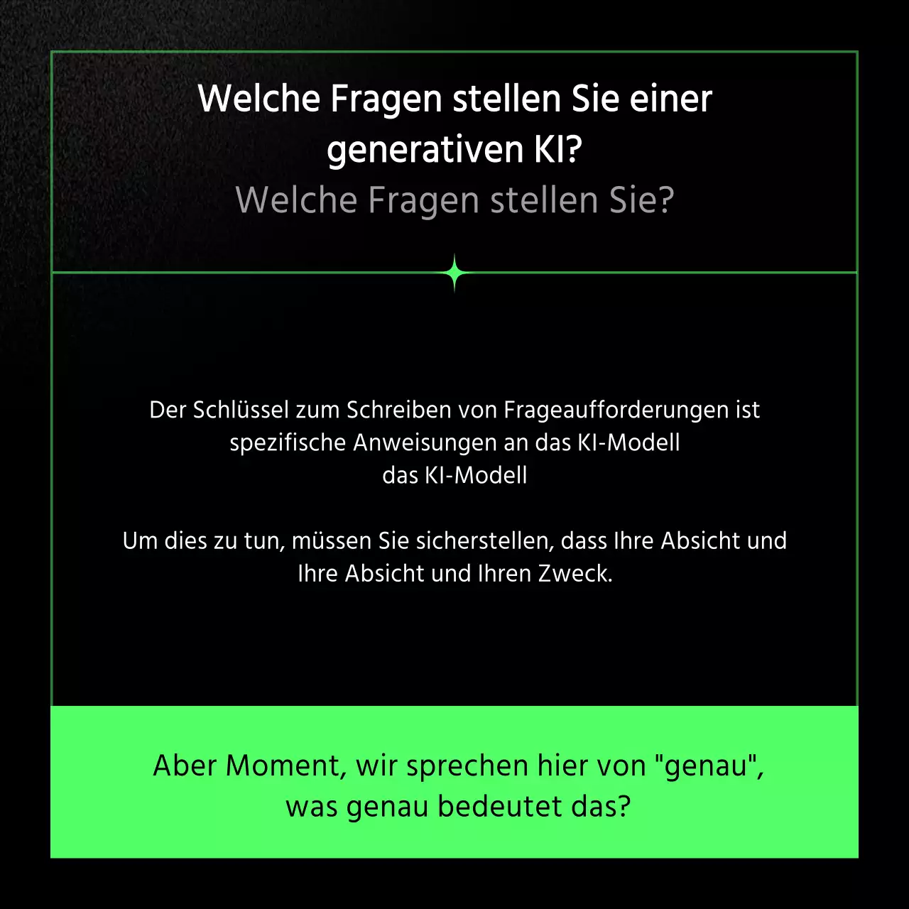 Ein Leitfaden zum Schreiben grüner, kitschiger AI-Prompts