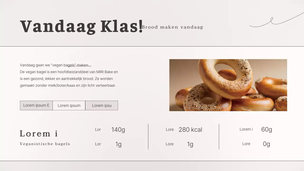 Luxe bakken in bruin en beige cursusmateriaal voor één dag