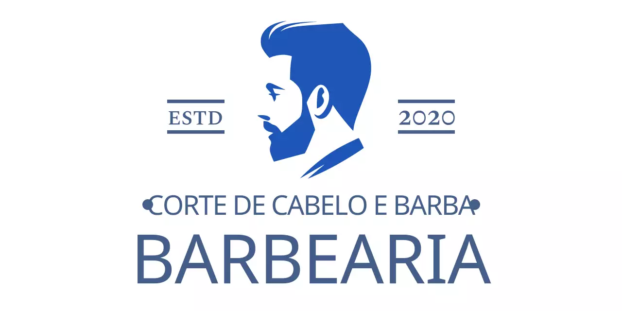 Promover uma barbearia clássica azul