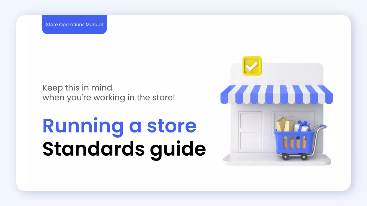 Blue Modern Store Guide Presentation