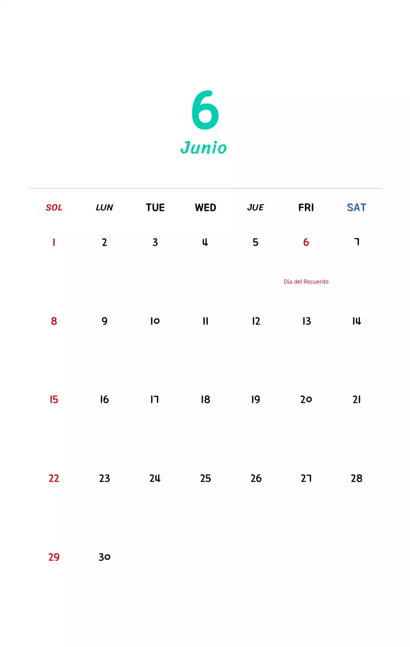 Calendario de Año Nuevo con simpáticas ilustraciones