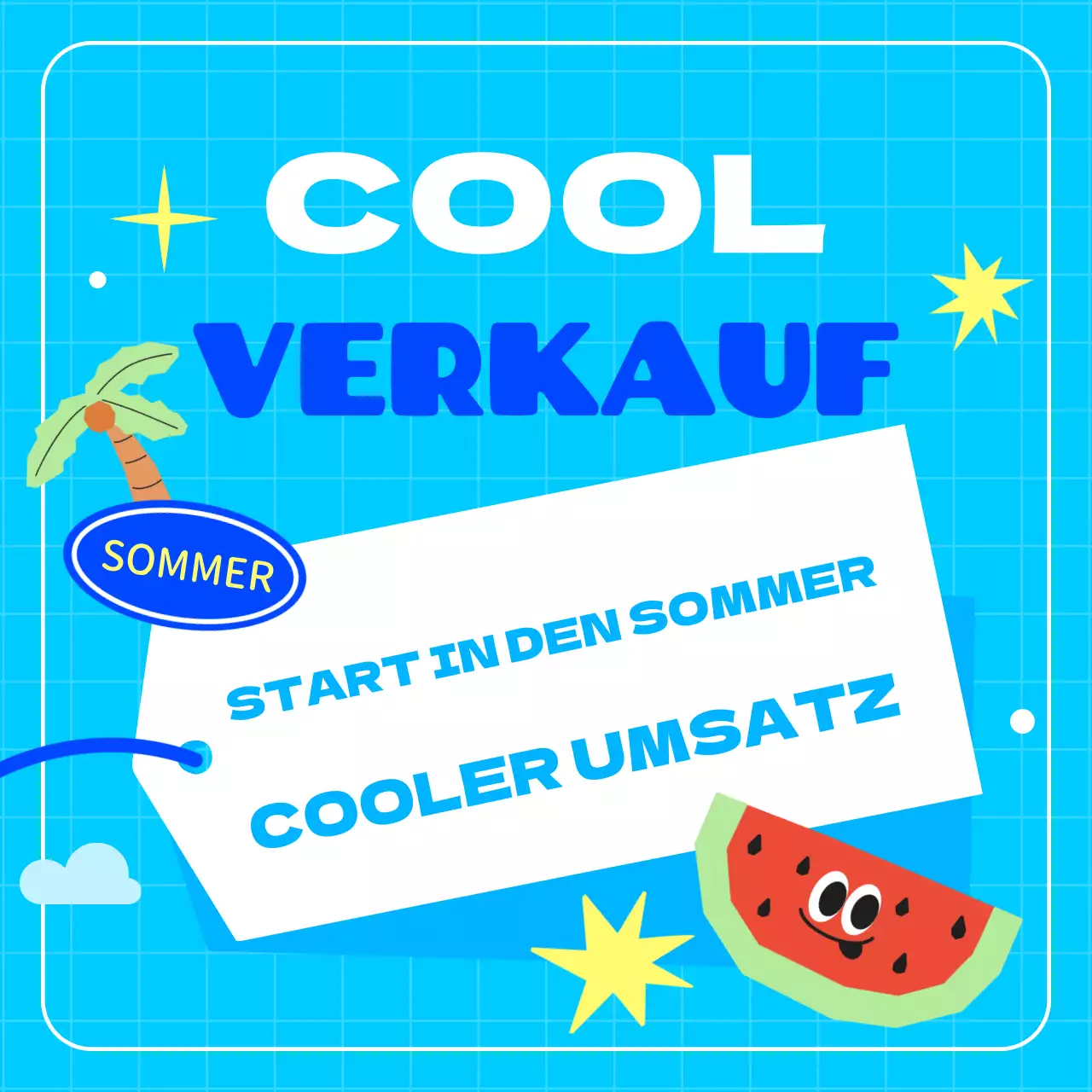 Bewerben Sie Ihre Sommerveranstaltungen in Hellblau