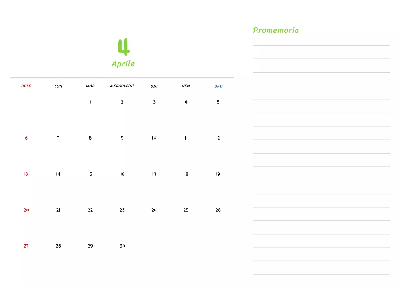 Calendario di Capodanno con simpatiche illustrazioni