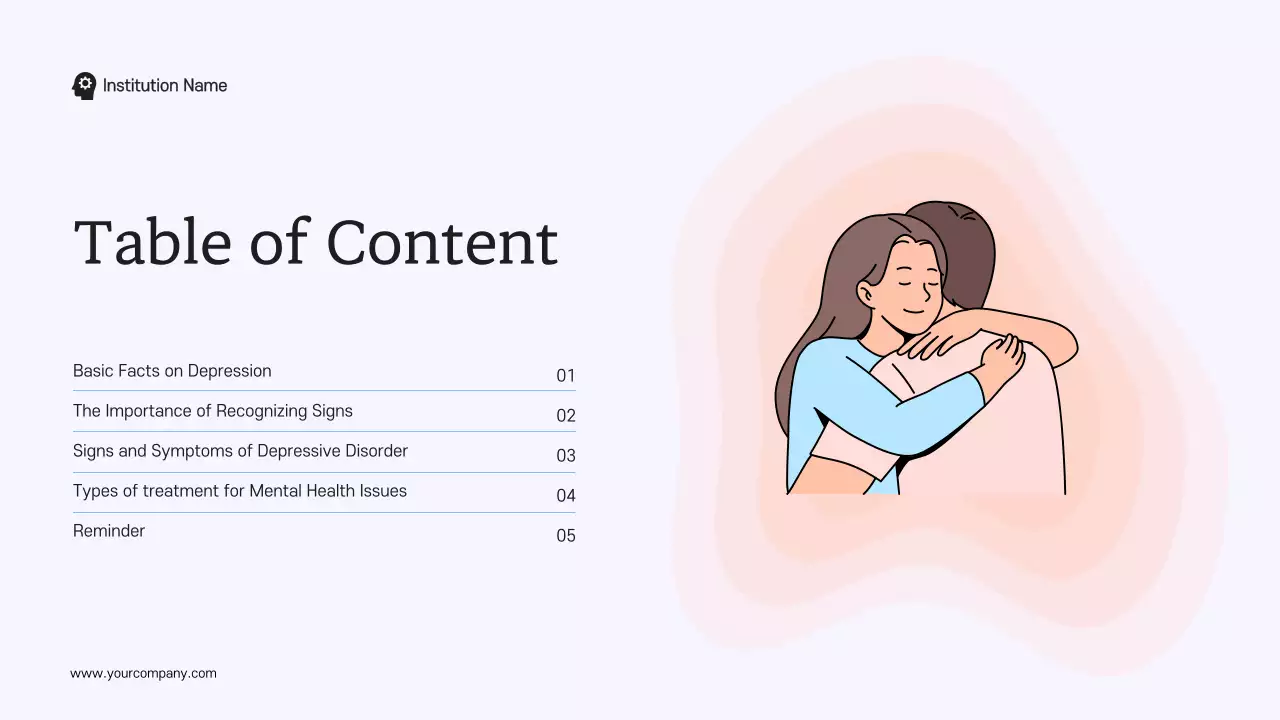 Blue Simple Mental Health Guide Presentation