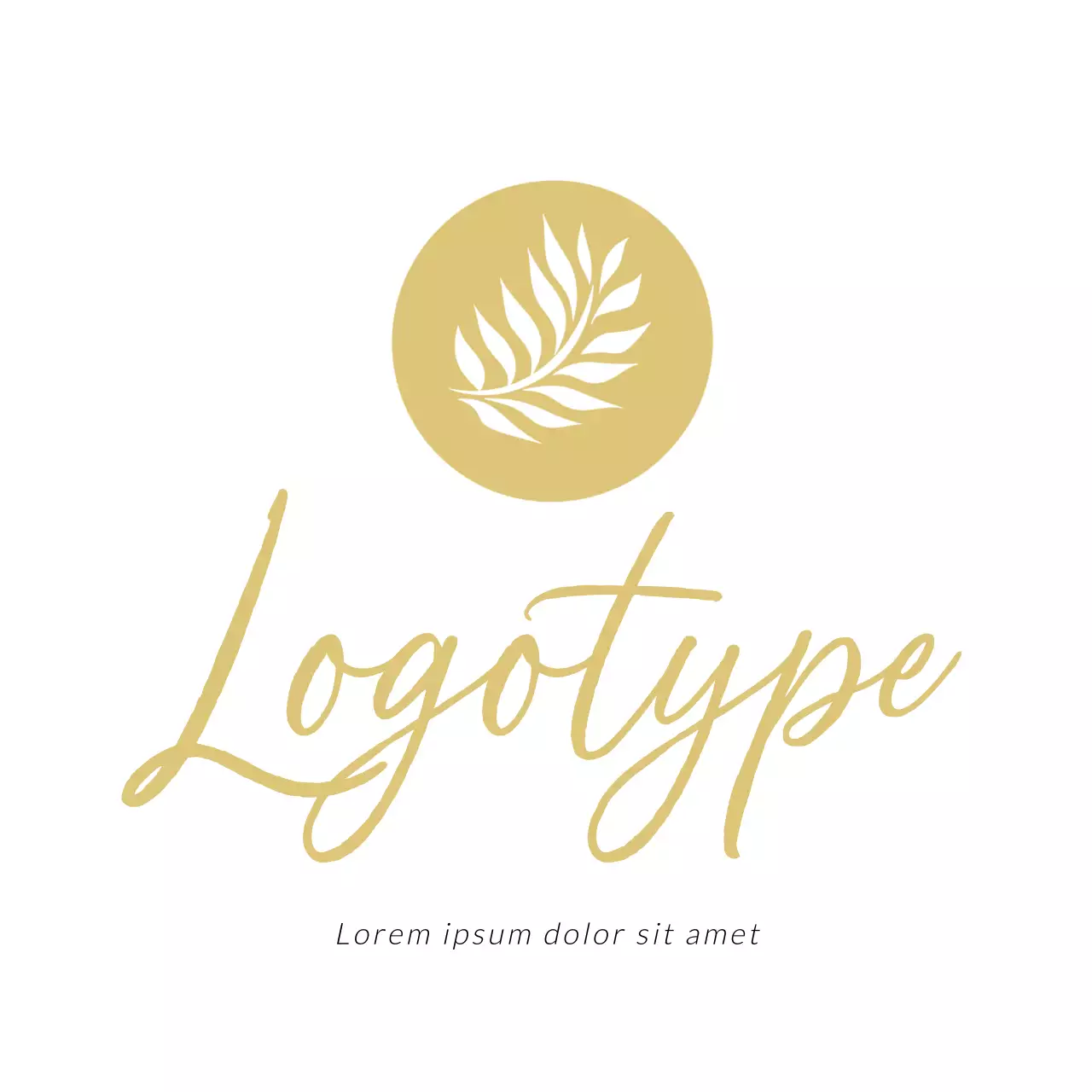 Gold Elegant Design Logo