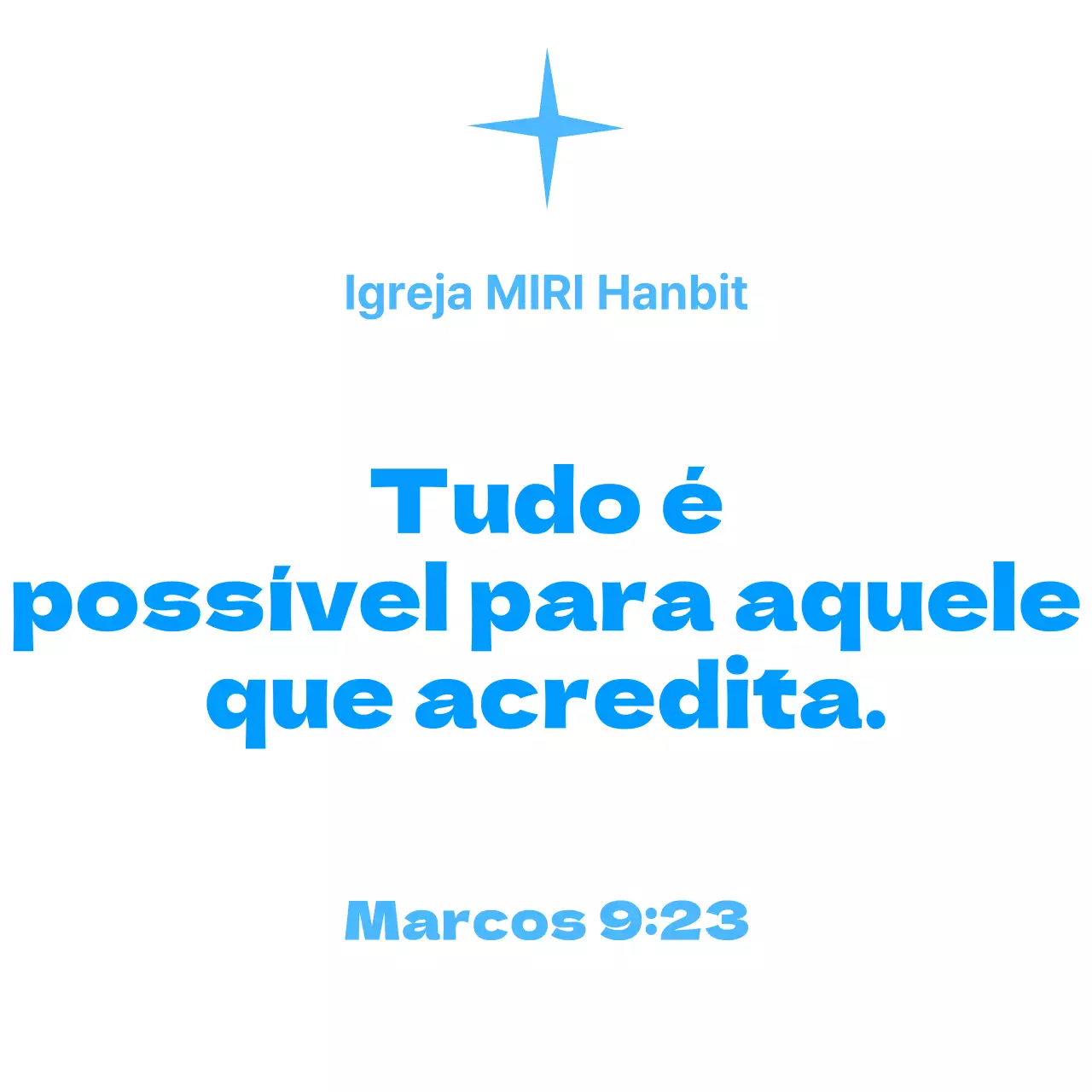 Citações de versículos bíblicos simples azuis Promoção da igreja