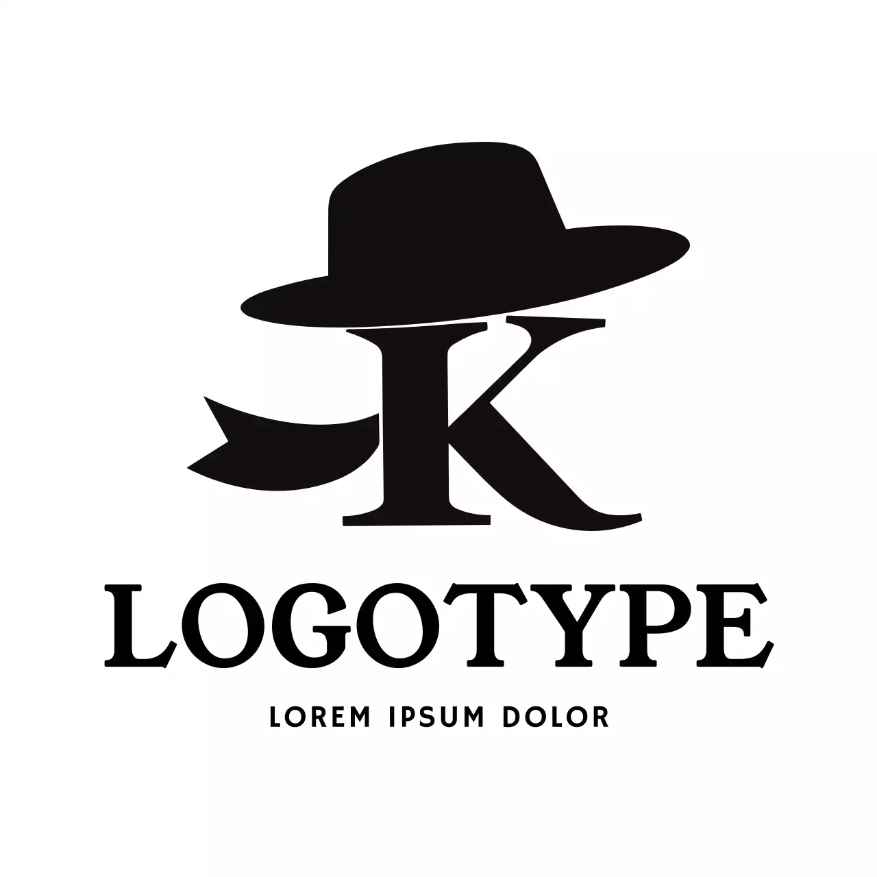 Black Classic Design Logo