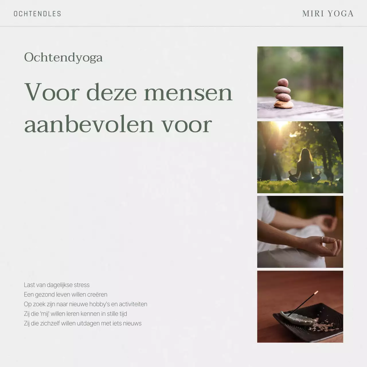 Grey's Nature Zomer Yoga Lessen post