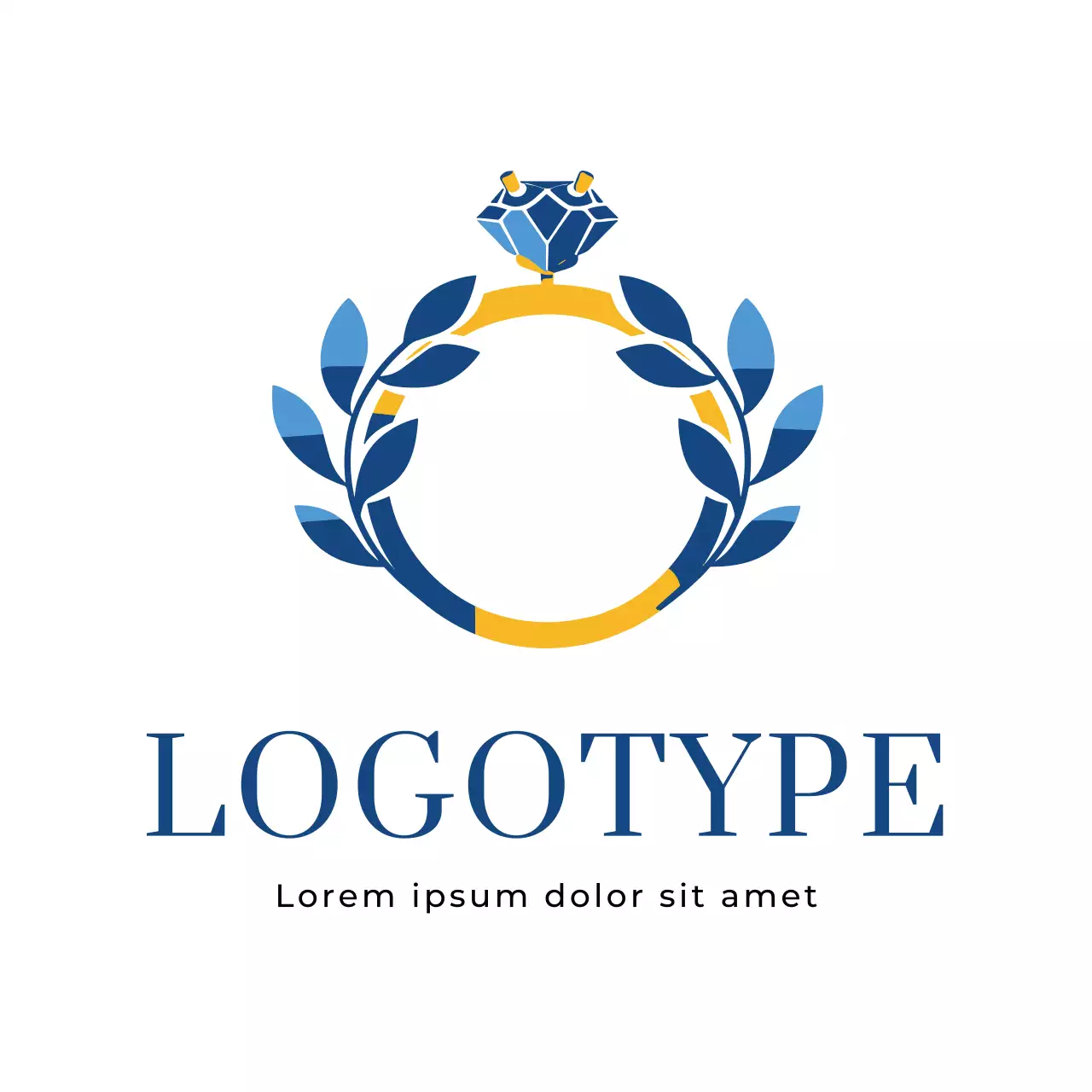 Blue Minimal Design Logo