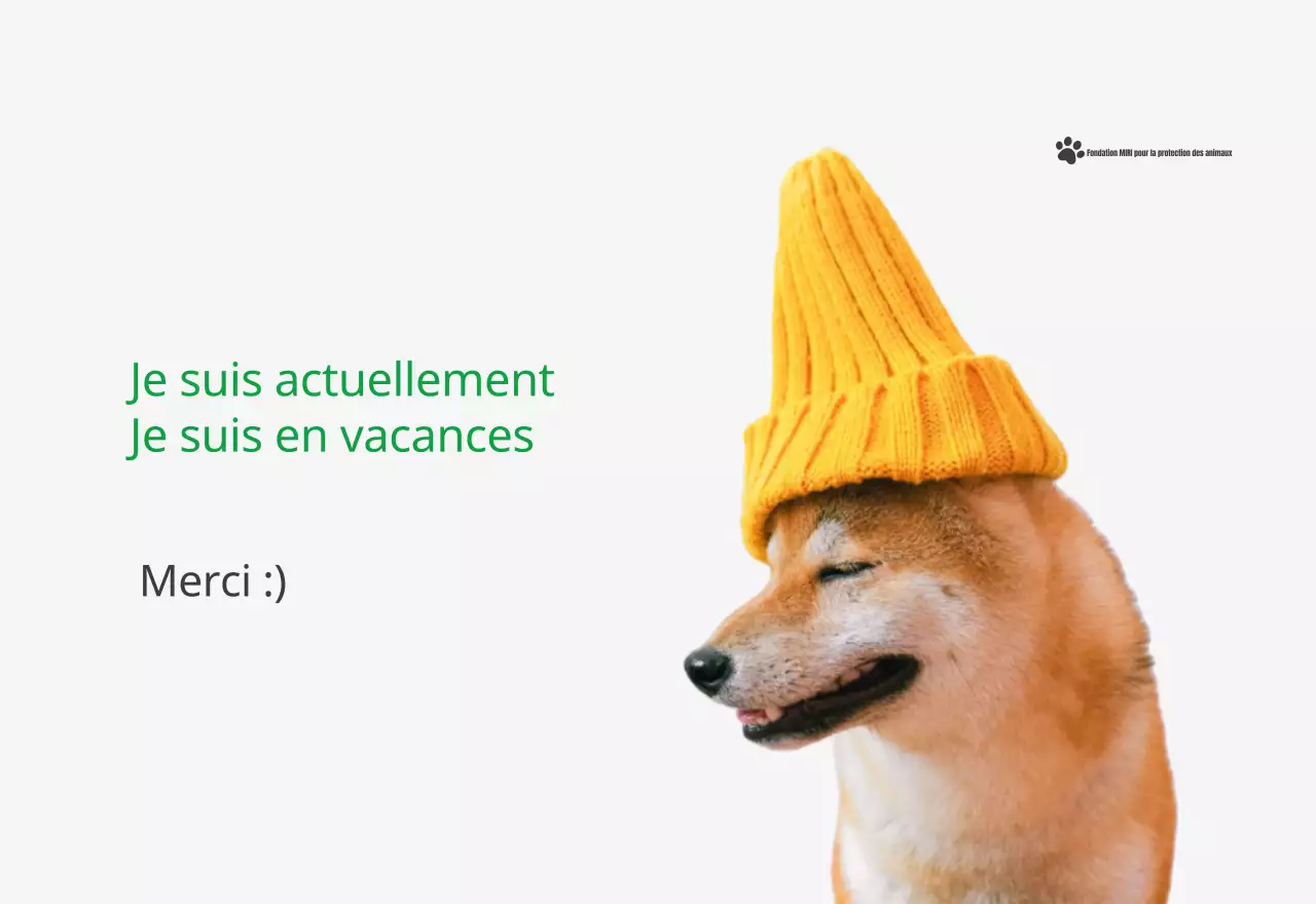 Un calendrier avec une photo de chiot et un message mignon dans une couleur verte.