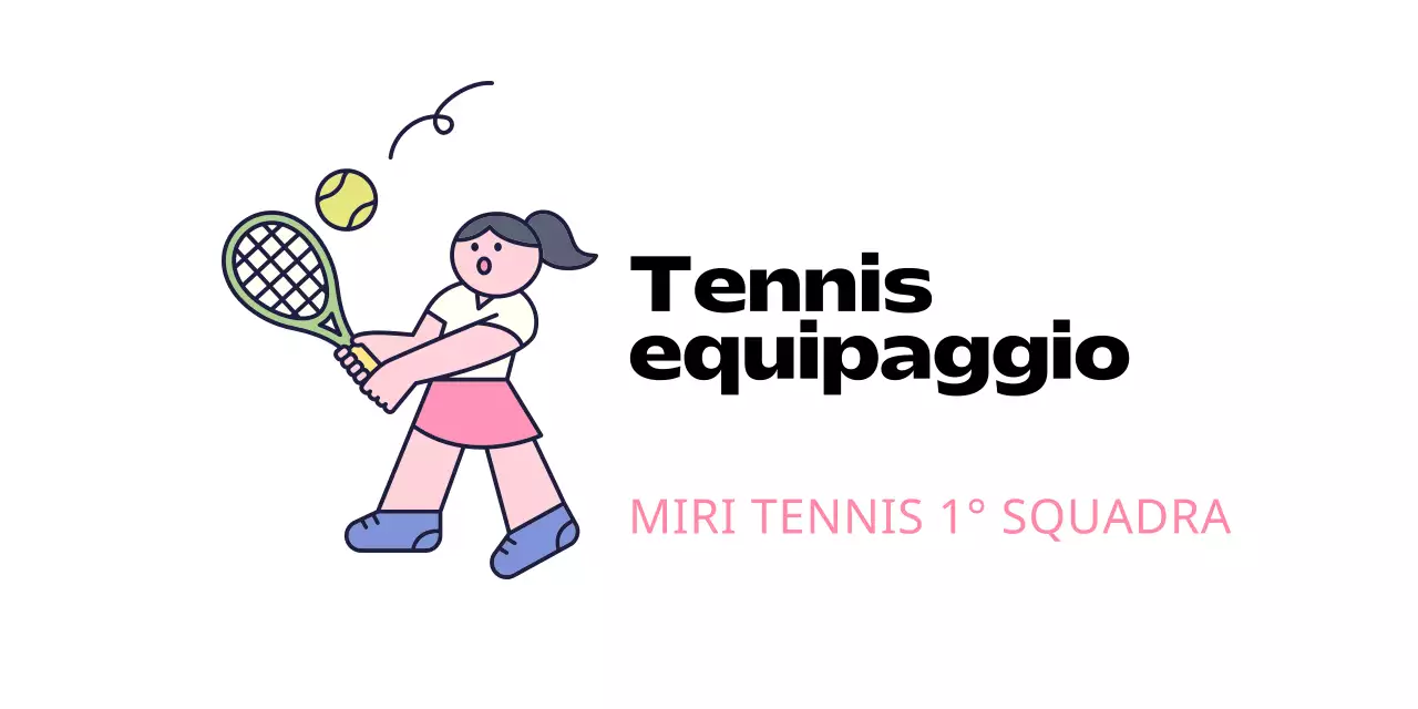Un logo per un club con un simpatico personaggio che gioca a tennis.