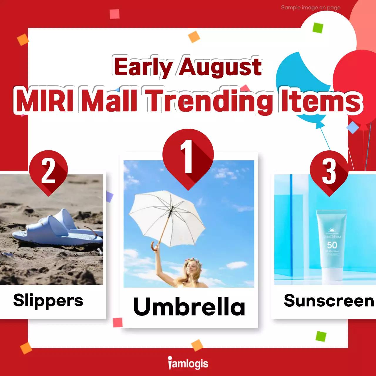 Promova os favoritos em tempo real com cores vermelhas e azuis simples