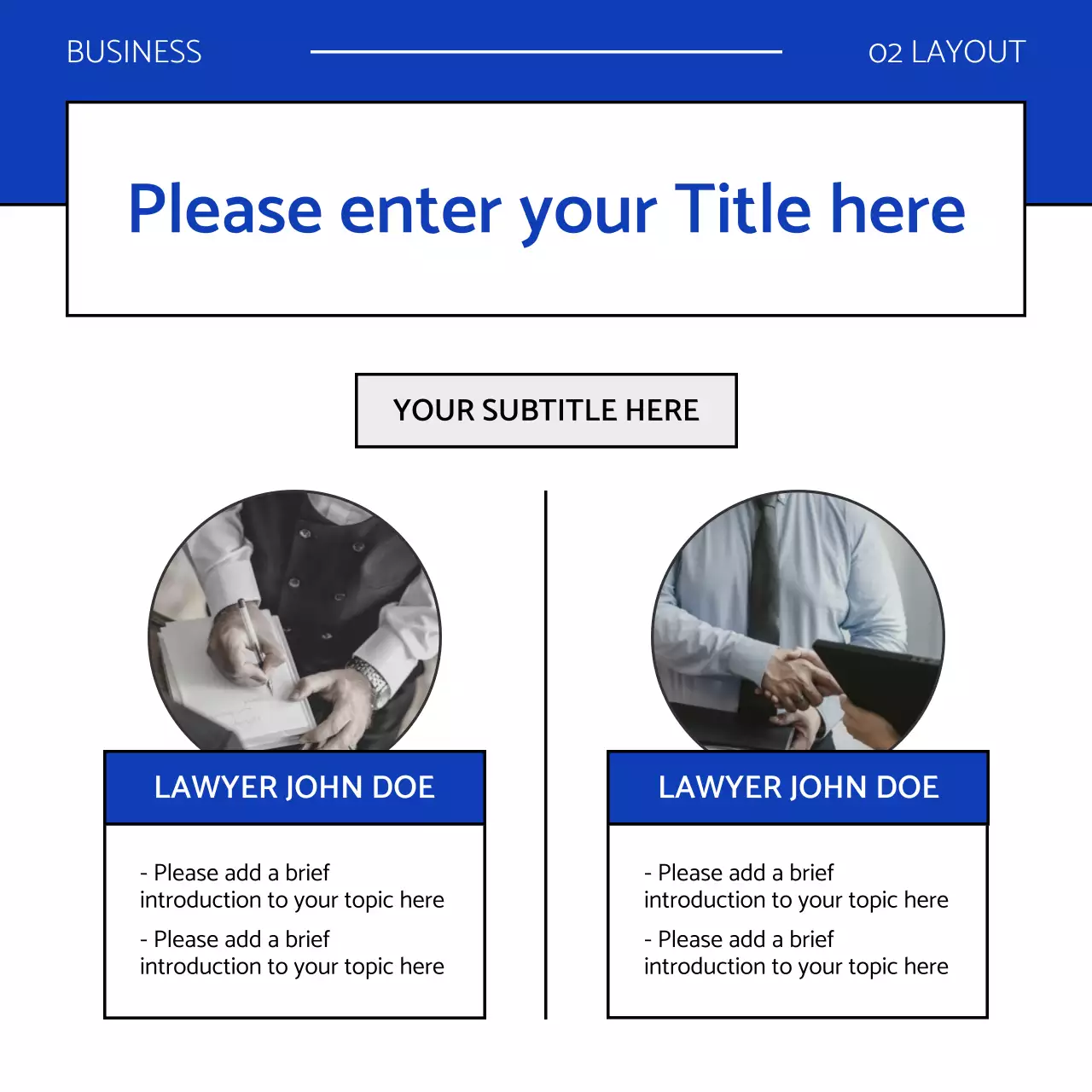 Blue Modern Business Template Instagram Carousel