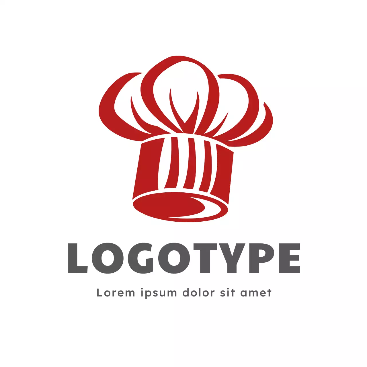 Red Simple Cooking Logo
