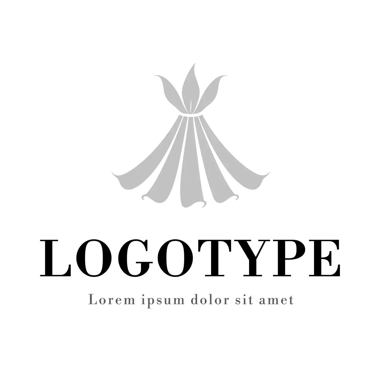 Grey Minimalist Design Logo