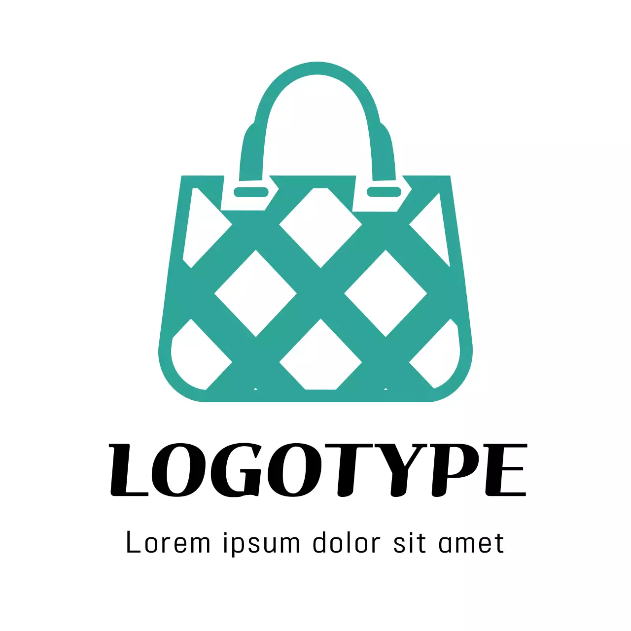 Teal Minimal Design Logo