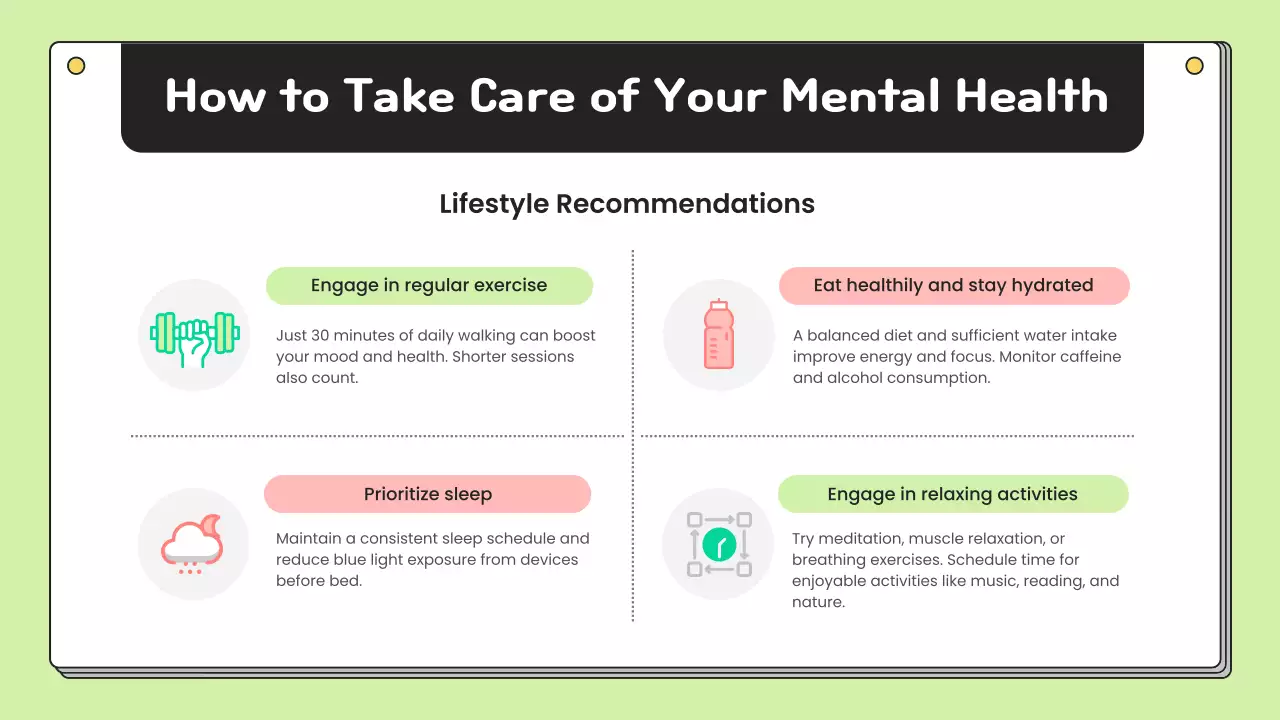 Green Minimal Mental Health Announcement Presentation