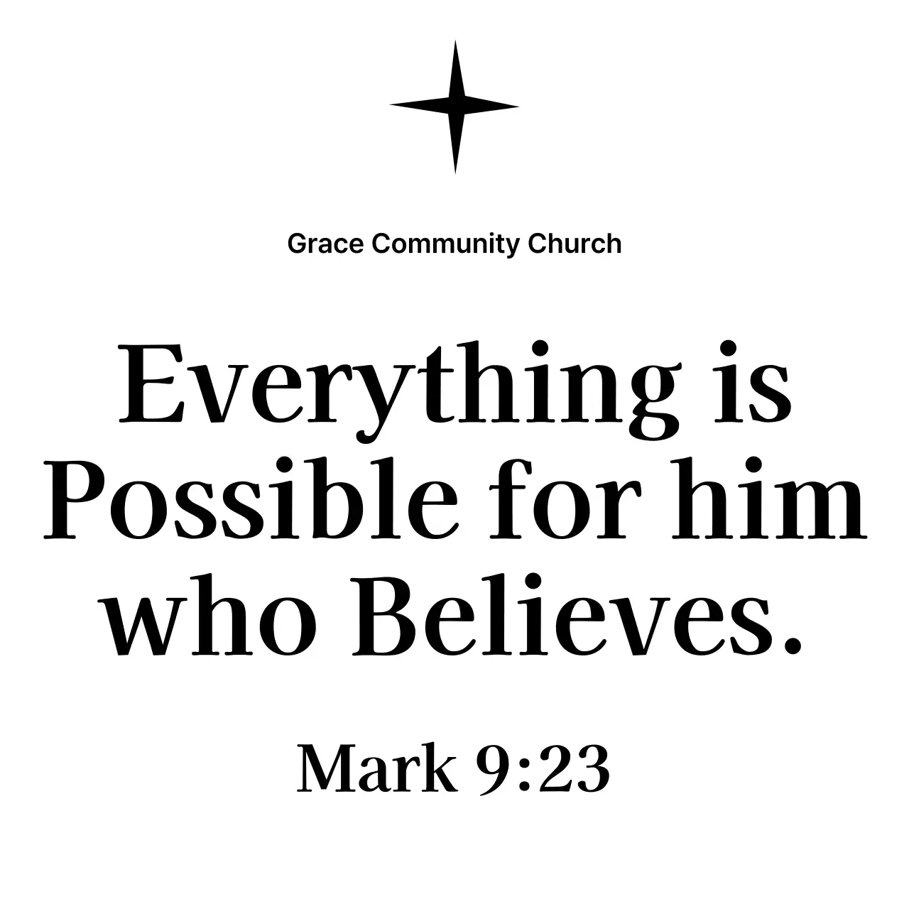 Blue Simple Bible Verse Quotes Church Promotion