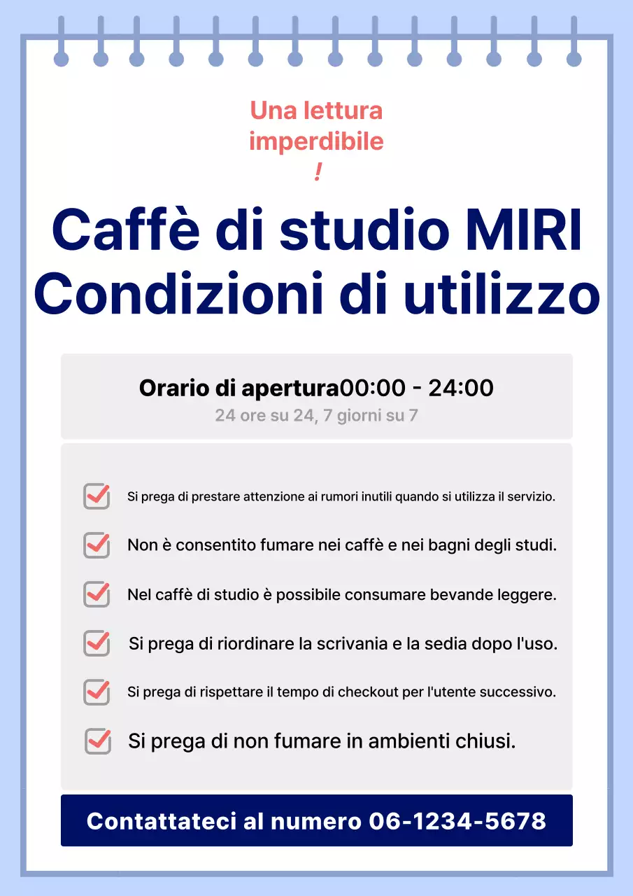Caffè studio moderno rosso e blu nel centro della città