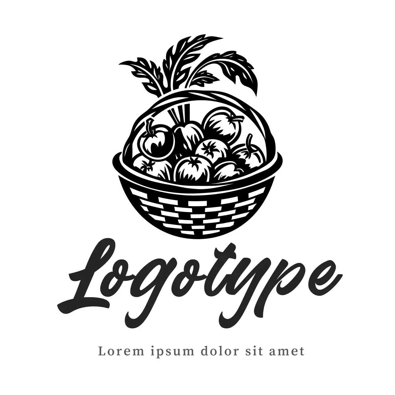 Black Vintage Design Logo