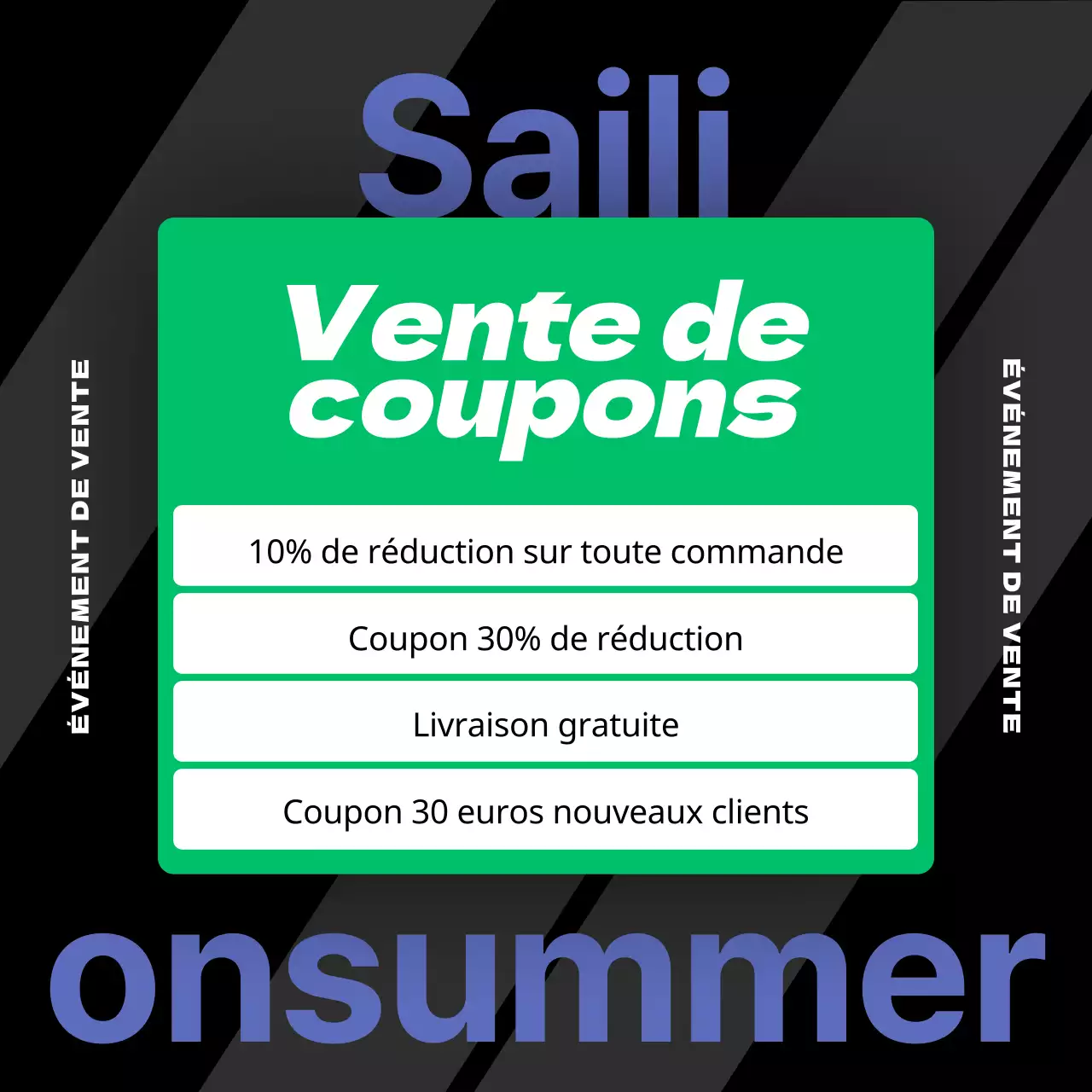 Une collection de soldes d'été aux accents violets et verts