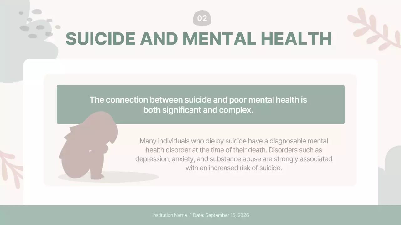 Beige Modern Mental Health Guide Presentation