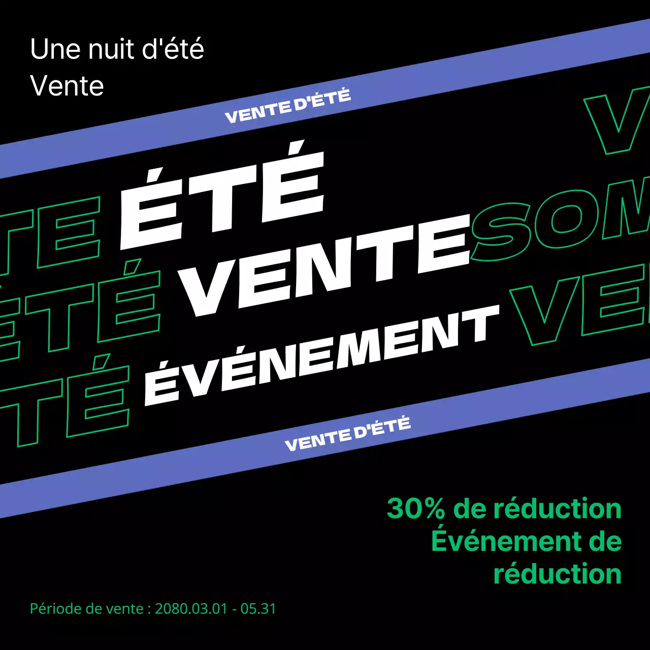 Une collection de soldes d'été aux accents violets et verts
