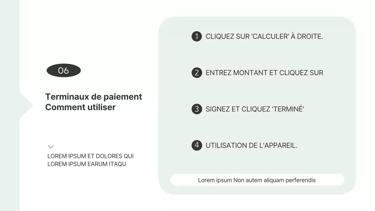 Manuel d'exploitation d'un magasin simple Livre en blanc et ressources de formation en menthe