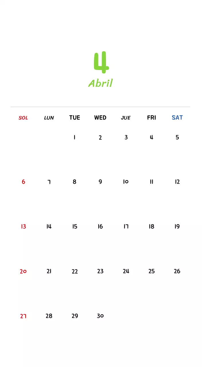 Calendario de Año Nuevo con simpáticas ilustraciones