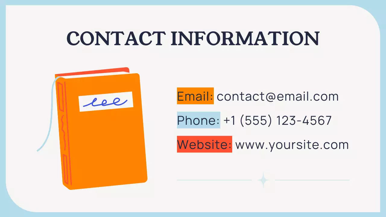 Blue Modern Book Club Guide Presentation