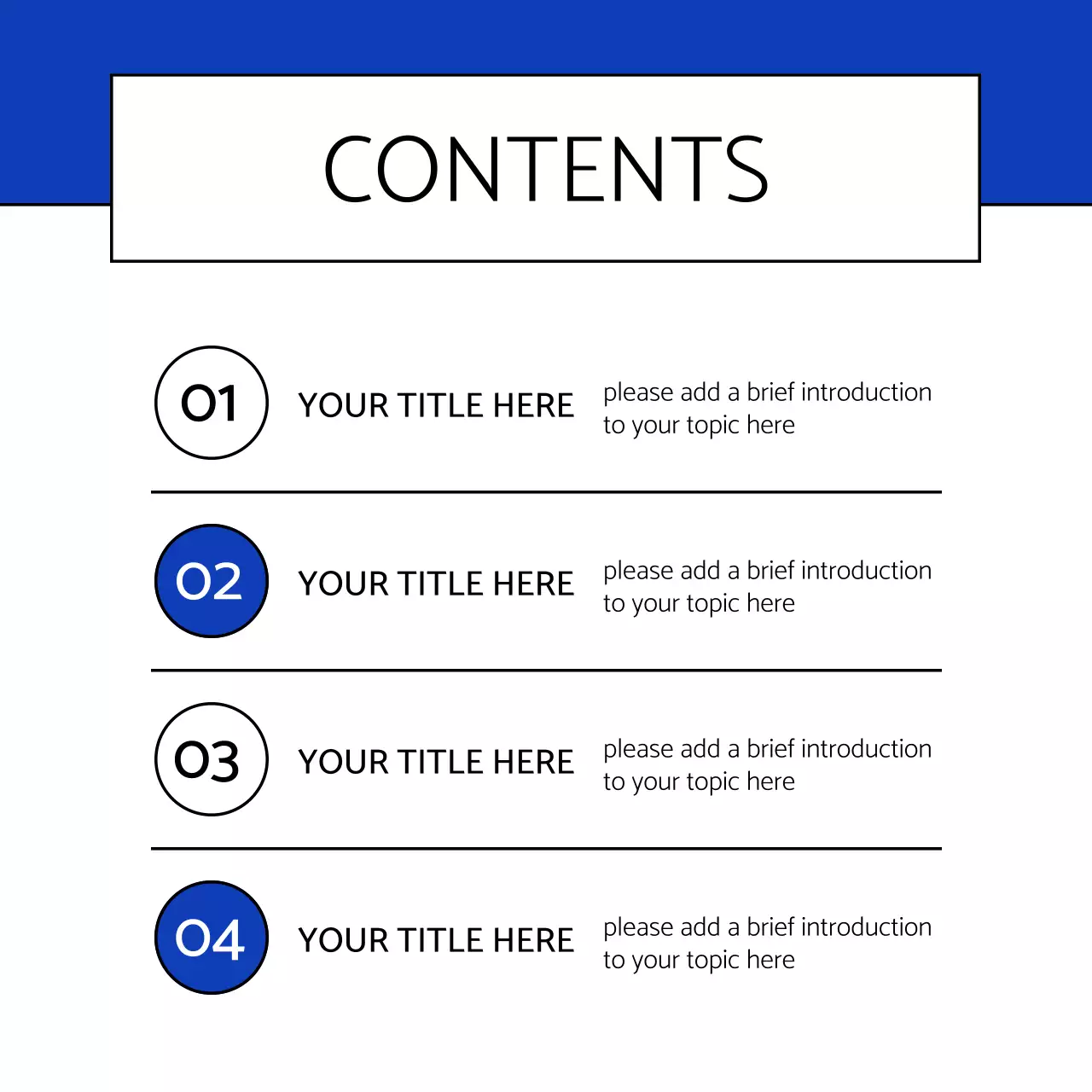 Blue Modern Business Template Instagram Carousel