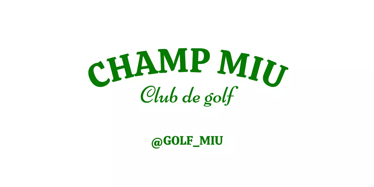Logo pour la promotion d'un club de golf sous la forme d'un symbole de vert.